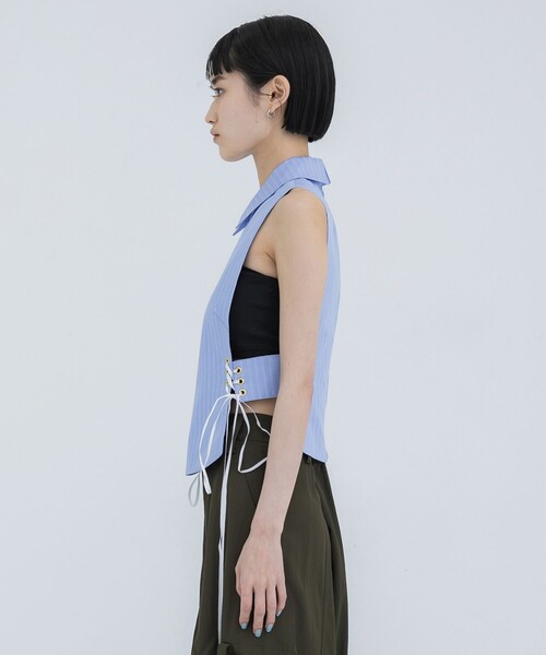 AKIKOAOKI(アキコアオキ)の「【AKIKOAOKI/アキコアオキ】dickey-01(シャツ/ブラウス・レディース・ブルー・FREE)」の5枚目の写真