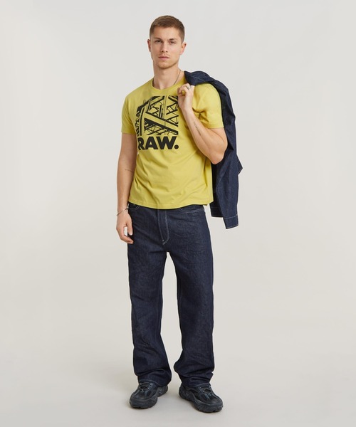 G-STAR（ジースター）の「RAW. CONSTRUCTION T-SHIRT/グラフィックロゴT（Tシャツ/カットソー・メンズ・グリーン/ダークブラック/イエロー系その他/ホワイト・LARGE/MEDIUM/SMALL/X-LARGE/X-SMALL）」の12枚目の写真