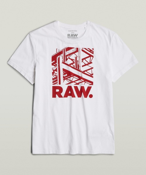 G-STAR（ジースター）の「RAW. CONSTRUCTION T-SHIRT/グラフィックロゴT（Tシャツ/カットソー・メンズ・グリーン/ダークブラック/イエロー系その他/ホワイト・LARGE/MEDIUM/SMALL/X-LARGE/X-SMALL）」の22枚目の写真