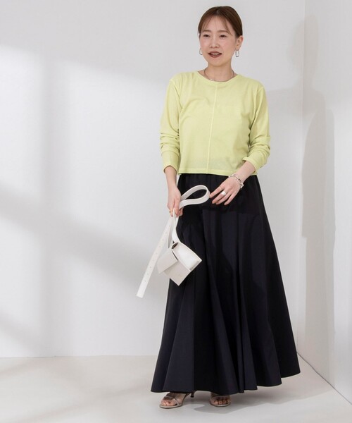 NOLLEY’S（ノーリーズ）の「《アンサンブル対応》シアーワッフル2WAYカーディガン（カーディガン/ボレロ・レディース・ライトグリーン/ネイビー/オフホワイト/ブラック・FREE）」の5枚目の写真