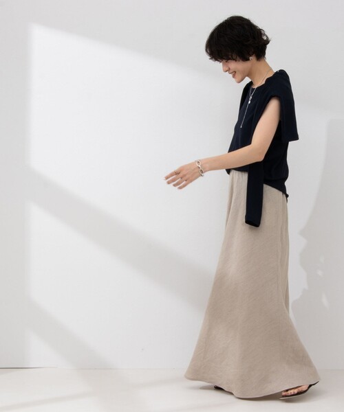 NOLLEY’S（ノーリーズ）の「《アンサンブル対応》シアーワッフル2WAYカーディガン（カーディガン/ボレロ・レディース・ライトグリーン/ネイビー/オフホワイト/ブラック・FREE）」の15枚目の写真