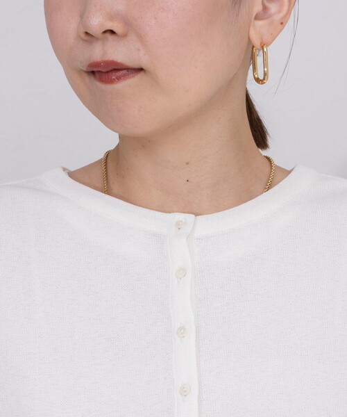 NOLLEY’S（ノーリーズ）の「《アンサンブル対応》シアーワッフル2WAYカーディガン（カーディガン/ボレロ・レディース・ライトグリーン/ネイビー/オフホワイト/ブラック・FREE）」の19枚目の写真