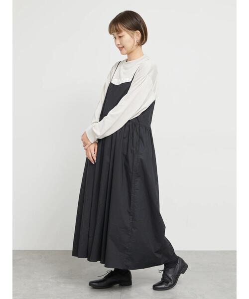 sm2rhythm（サマンサモスモスリズム）の「ギャザーキャミワンピース（ワンピース・レディース・ネイビー/ブラック/ベージュ・F）」の9枚目の写真