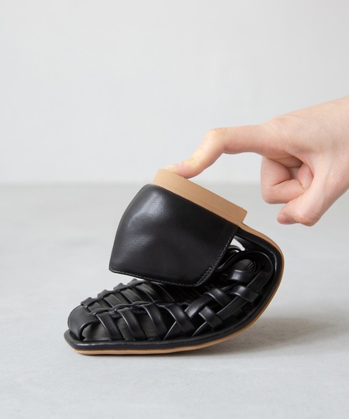 フラットヒール グルカサンダル（サンダル）｜menue（メヌエ）の