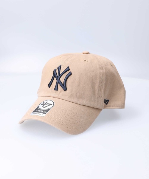 47_(フォーティセブン)の「【47】YANKEES 47CLEAN UP ヤンキース ベースボールキャップ(キャップ・メンズ・カーキブラウン/ブルー・フリー)」の2枚目の写真