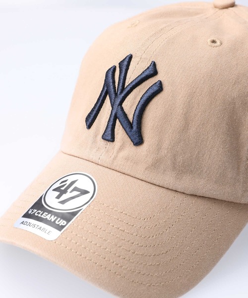 47_(フォーティセブン)の「【47】YANKEES 47CLEAN UP ヤンキース ベースボールキャップ(キャップ・メンズ・カーキブラウン/ブルー・フリー)」の6枚目の写真