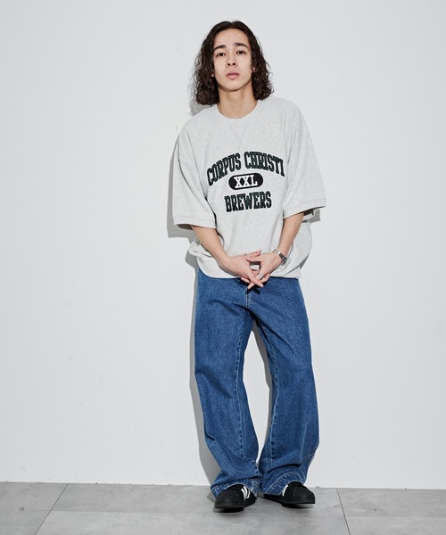 WEGO（ウィゴー）の「WEGO/グラフィックスウェットT（スウェット・メンズ・ダークグリーン/ブラック/グレー・MEDIUM/LARGE）」の15枚目の写真