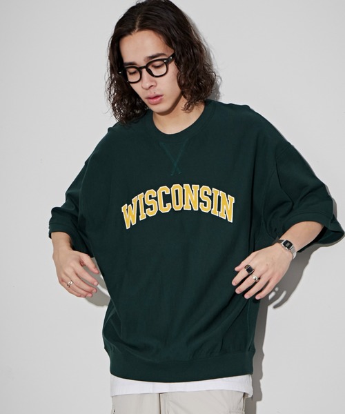 WEGO（ウィゴー）の「WEGO/グラフィックスウェットT（スウェット・メンズ・ダークグリーン/ブラック/グレー・MEDIUM/LARGE）」の7枚目の写真