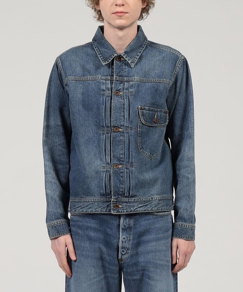 Lee(リー)の「【別注】Lee コットンカシミヤ デニムジャケット(デニムジャケット・メンズ・ダークブルー・40/38/36)」の3枚目の写真