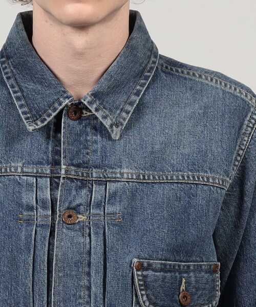 Lee(リー)の「【別注】Lee コットンカシミヤ デニムジャケット(デニムジャケット・メンズ・ダークブルー・40/38/36)」の7枚目の写真
