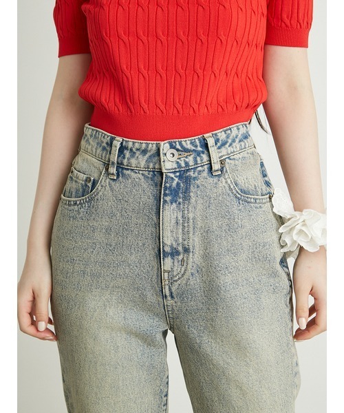 LILY BROWN（リリーブラウン）の「バックスリットフレアデニムパンツ（デニムパンツ・レディース・ライトブルー/ブラック/ブルー・0/1）」の9枚目の写真