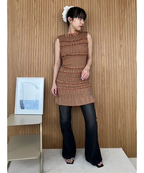 LILY BROWN（リリーブラウン）の「バックスリットフレアデニムパンツ（デニムパンツ・レディース・ライトブルー/ブラック/ブルー・0/1）」の22枚目の写真