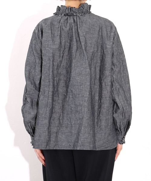 追加2》CLシャンブレー フリルブラウス（シャツ/ブラウス）｜JOURNAL