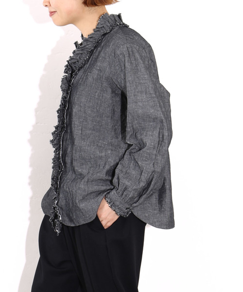 追加2》CLシャンブレー フリルブラウス（シャツ/ブラウス）｜JOURNAL