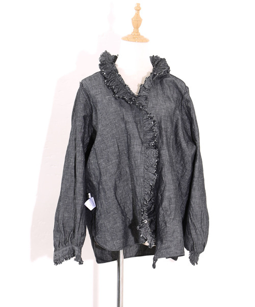 追加2》CLシャンブレー フリルブラウス（シャツ/ブラウス）｜JOURNAL