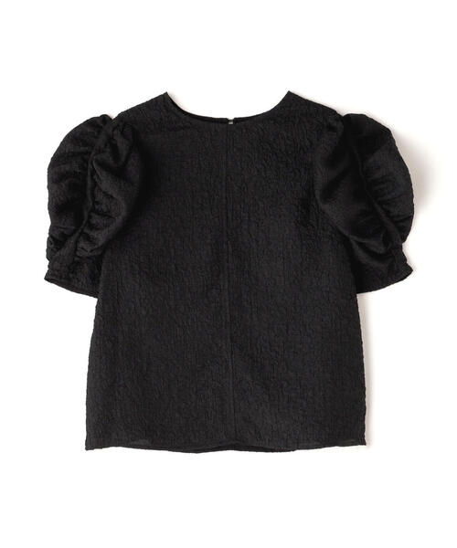 NATURAL BEAUTY BASIC（ナチュラルビューティーベーシック）の「◇ふくれジャガードボリュームスリーブブラウス（シャツ/ブラウス・レディース・ブラック/オフホワイト・SMALL/MEDIUM）」の15枚目の写真