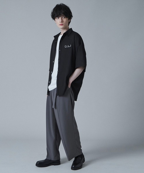 LUCY(ルーシー)の「LUCY/アムンゼンワンポイントBIGシャツ(シャツ/ブラウス・メンズ・ホワイト/サックスブルー/ブラック・LARGE/MEDIUM)」の5枚目の写真