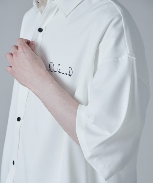 LUCY(ルーシー)の「LUCY/アムンゼンワンポイントBIGシャツ(シャツ/ブラウス・メンズ・ホワイト/サックスブルー/ブラック・LARGE/MEDIUM)」の8枚目の写真