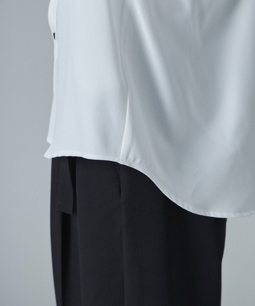 LUCY(ルーシー)の「LUCY/アムンゼンワンポイントBIGシャツ(シャツ/ブラウス・メンズ・ホワイト/サックスブルー/ブラック・LARGE/MEDIUM)」の9枚目の写真