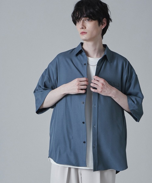 LUCY(ルーシー)の「LUCY/アムンゼンワンポイントBIGシャツ(シャツ/ブラウス・メンズ・ホワイト/サックスブルー/ブラック・LARGE/MEDIUM)」の16枚目の写真