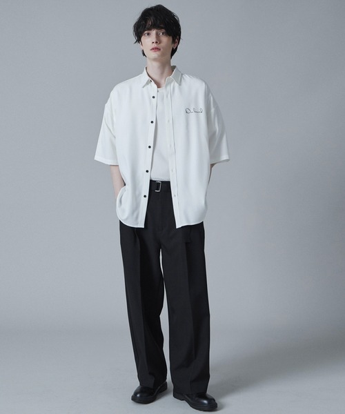 LUCY(ルーシー)の「LUCY/アムンゼンワンポイントBIGシャツ(シャツ/ブラウス・メンズ・ホワイト/サックスブルー/ブラック・LARGE/MEDIUM)」の12枚目の写真