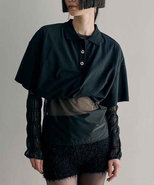 shi 美品 SORIN レイヤードライクポロシャツ SORIN（ソリン ）の「Twisted Cropped Polo Shirt（ポロシャツ）」 - WEAR