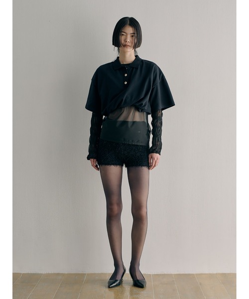 shi 美品 SORIN レイヤードライクポロシャツ SORIN（ソリン ）の「Twisted Cropped Polo Shirt（ポロシャツ）」 - WEAR