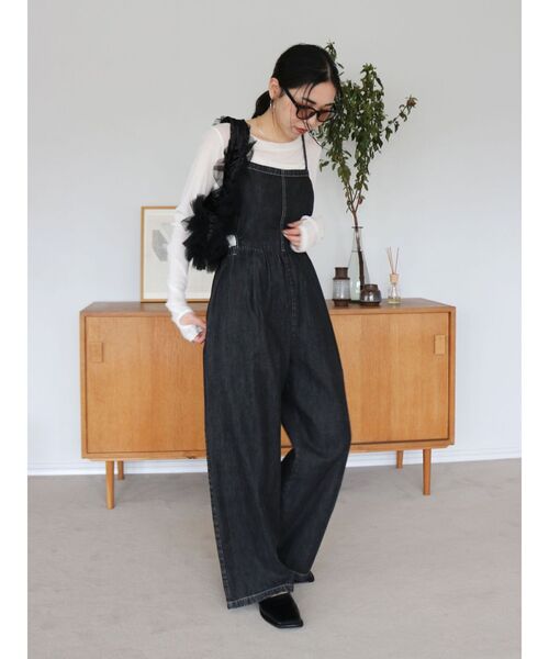 Ungrid（アングリッド）の「チュールコンビベロアショルダーバッグ（ショルダーバッグ・レディース・ブラック/アイボリー・FREE）」の19枚目の写真