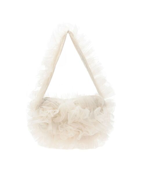 Ungrid（アングリッド）の「チュールコンビベロアショルダーバッグ（ショルダーバッグ・レディース・ブラック/アイボリー・FREE）」の8枚目の写真