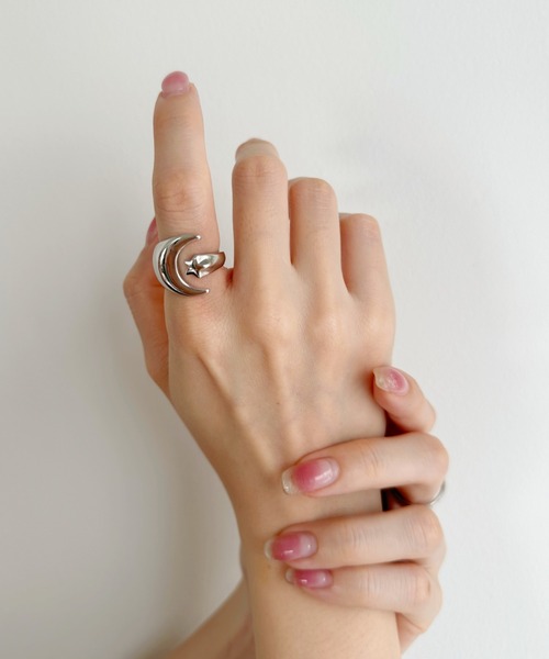 sowang（ソワン）の「ムーンモチーフ フォークリング-moon fork ring-（リング・レディース・シルバー/ゴールド・FREE）」の9枚目の写真