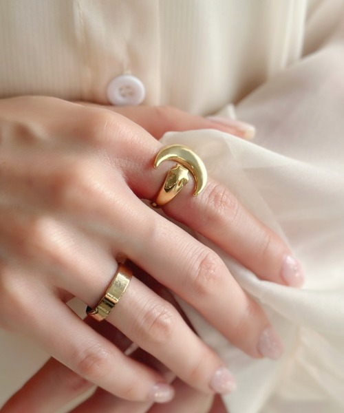 sowang（ソワン）の「ムーンモチーフ フォークリング-moon fork ring-（リング・レディース・シルバー/ゴールド・FREE）」の15枚目の写真