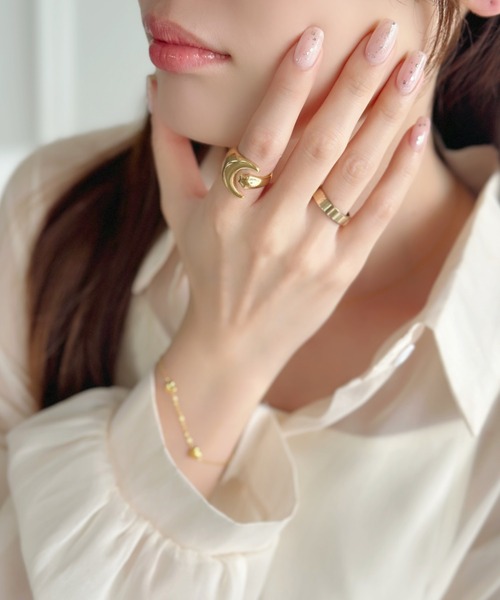 sowang（ソワン）の「ムーンモチーフ フォークリング-moon fork ring-（リング・レディース・シルバー/ゴールド・FREE）」の18枚目の写真