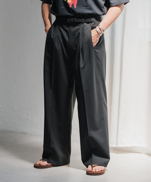 EDIFICE(エディフィス)の「LE NOIR PANTALON 1(スラックス・メンズ・ブラック・LARGE/MEDIUM/SMALL)」の1枚目の写真