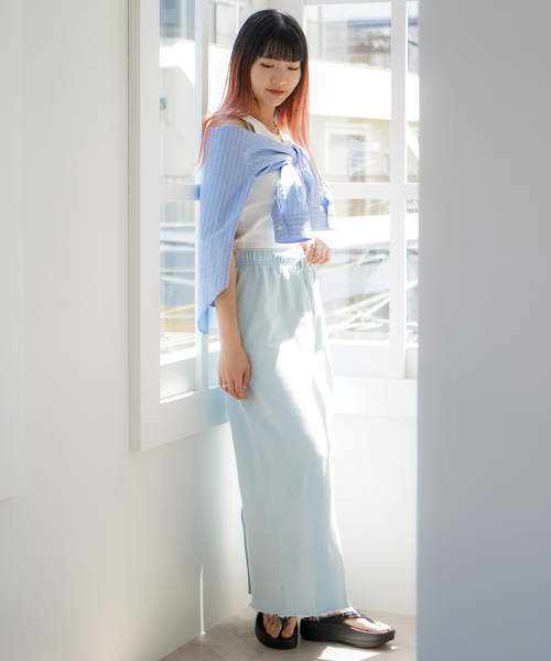 COMMRE（コムル）の「COMMRE アメスリタンク 03-02-4 OE030（タンクトップ・レディース・グレー/ピンク/レッド/グリーン/ブラウン/ホワイト/ブラック・FREE）」の10枚目の写真