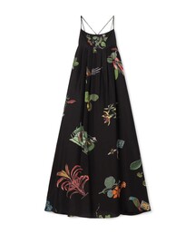 caban | CABaN BIRD SINGING シルク ロングワンピース(ワンピース)