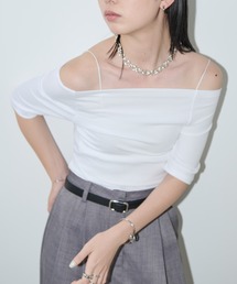 Aunt Marie's（アントマリーズ）の「オフショルハーフスリーブトップス（Tシャツ/カットソー）」