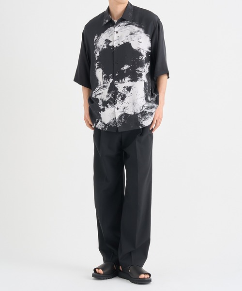 TAAKK（ターク）の「【TAAKK/ターク】別注シルクドローイングショートスリーブシャツ（シャツ/ブラウス・メンズ・ホワイト/ブラック・1/2/3）」の19枚目の写真