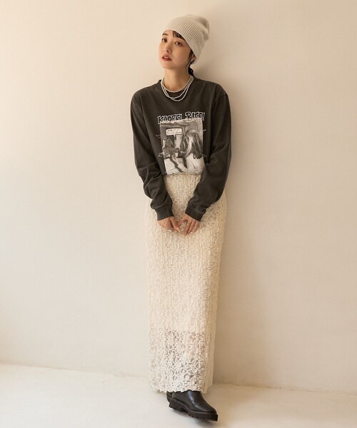 FREAK'S STORE（フリークスストア）の「スパンコールビーニー（ニットキャップ/ビーニー・レディース・サックスブルー/ブラック/オフホワイト・ONE SIZE）」の12枚目の写真