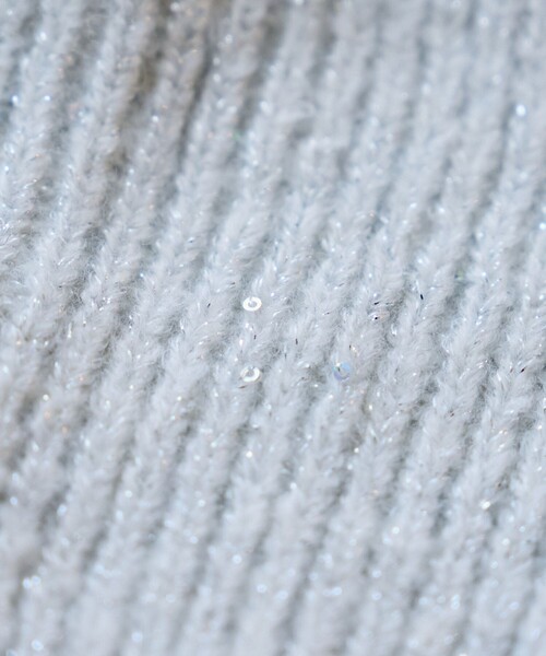 FREAK'S STORE（フリークスストア）の「スパンコールビーニー（ニットキャップ/ビーニー・レディース・サックスブルー/ブラック/オフホワイト・ONE SIZE）」の16枚目の写真