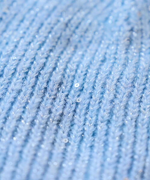 FREAK'S STORE（フリークスストア）の「スパンコールビーニー（ニットキャップ/ビーニー・レディース・サックスブルー/ブラック/オフホワイト・ONE SIZE）」の17枚目の写真