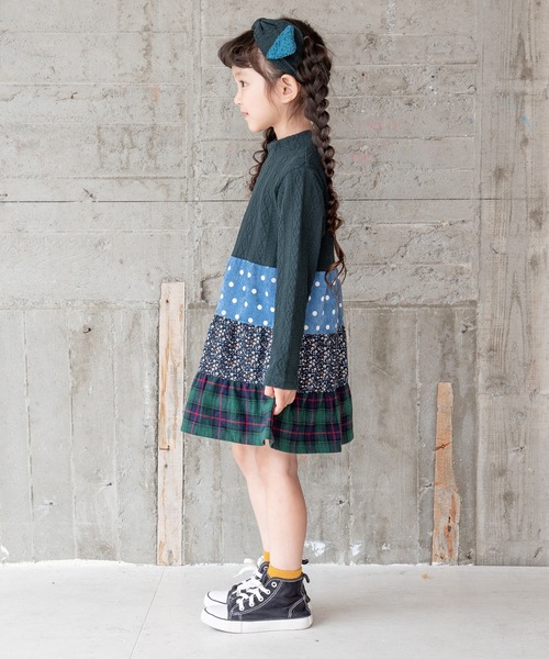 RAGMART（ラグマート）の「ヘアバンド・ワンピースセット（ワンピース・キッズ・ネイビー/イエロー・80ｃｍ/90cm/95cm）」の6枚目の写真