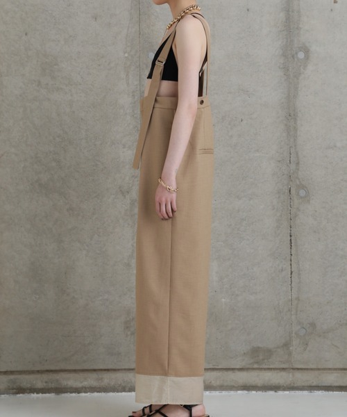 chignon シアーヘムサロペット CHIGNON（シニヨン）の「(CHIGNON)シアーヘムサロペットパンツ