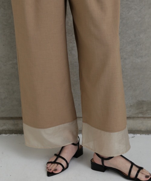 chignon シアーヘムサロペット CHIGNON（シニヨン）の「(CHIGNON)シアーヘムサロペットパンツ