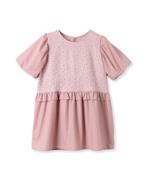 QUEENS COURT（クイーンズコート）の「フラワー刺繍ドッキングチュニック≪手洗い可能≫（チュニック・レディース・ピンク/ブラック/ホワイト・M）」の21枚目の写真