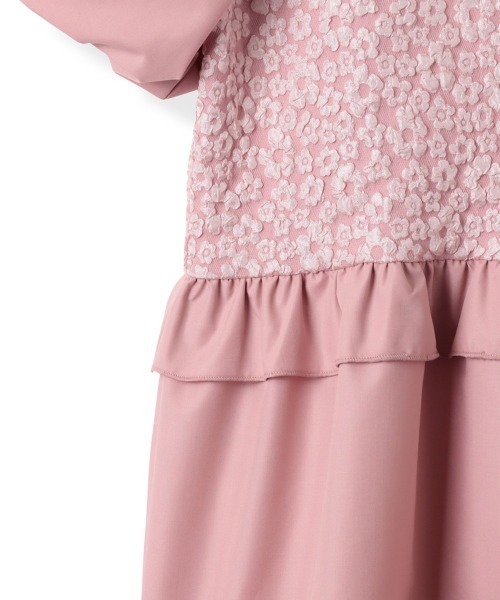QUEENS COURT（クイーンズコート）の「フラワー刺繍ドッキングチュニック≪手洗い可能≫（チュニック・レディース・ピンク/ブラック/ホワイト・M）」の14枚目の写真