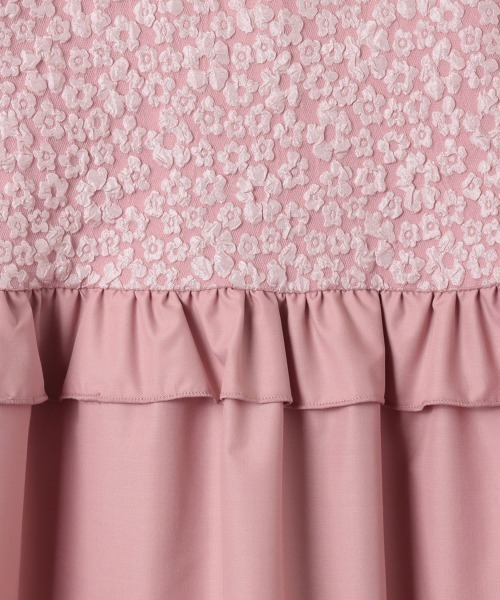 QUEENS COURT（クイーンズコート）の「フラワー刺繍ドッキングチュニック≪手洗い可能≫（チュニック・レディース・ピンク/ブラック/ホワイト・M）」の16枚目の写真