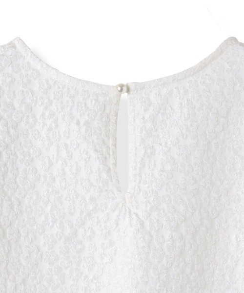 QUEENS COURT（クイーンズコート）の「フラワー刺繍ドッキングチュニック≪手洗い可能≫（チュニック・レディース・ピンク/ブラック/ホワイト・M）」の6枚目の写真