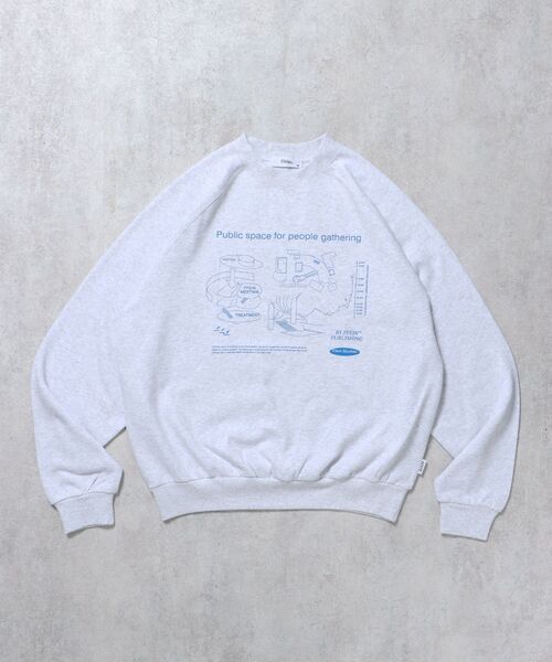 FFEIN(フェイン)】グラフィックラグランスウェット / スウェット