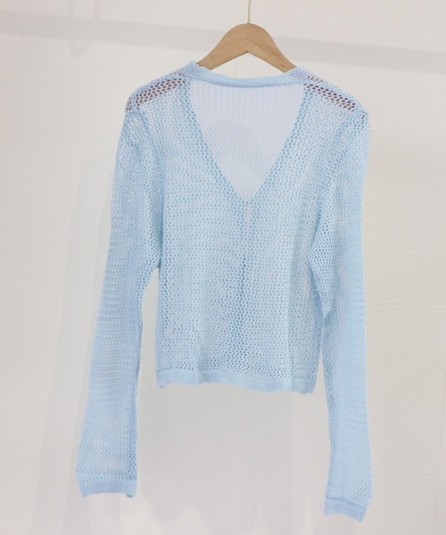 Miniministore（ミニミニストア）の「カーディガン長袖 レディース ショート丈（カーディガン/ボレロ・レディース・ブラック/ライトブルー/ミント/ベージュ/ホワイト・FREE）」の19枚目の写真