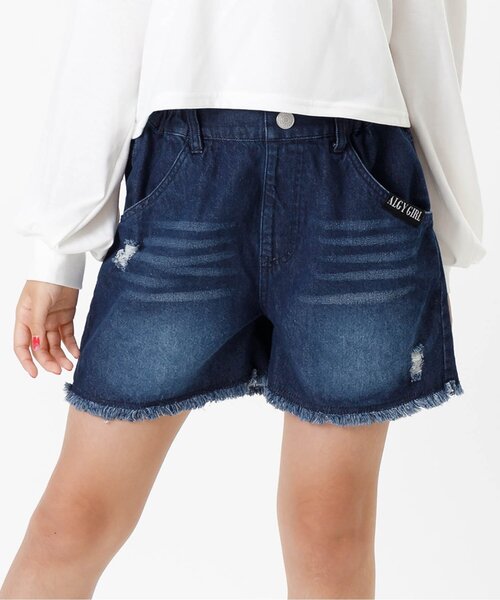 algy(アルジー)の「クラッシュショーパン(その他パンツ・キッズ・ブラック/サックスブルー/オフホワイト/ネイビー・SMALL/MEDIUM/X-SMALL/XX-SMALL)」の4枚目の写真